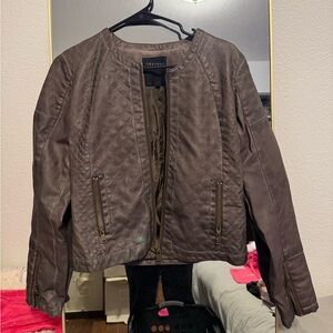 Therapy Faux Leather Jacket